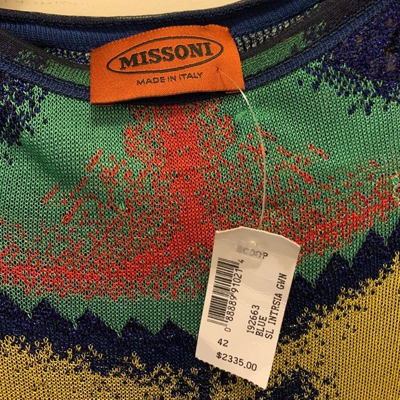 NWT RARE Multicolor Missoni Knit Maxi Dress - Picture 2 of 14